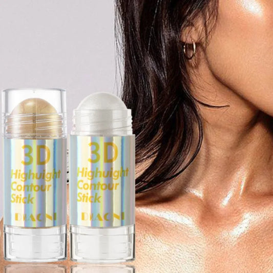 3D Highlighter & Contouring Stick – Schimmernder Creme-Highlighter für ein strahlendes Gesicht