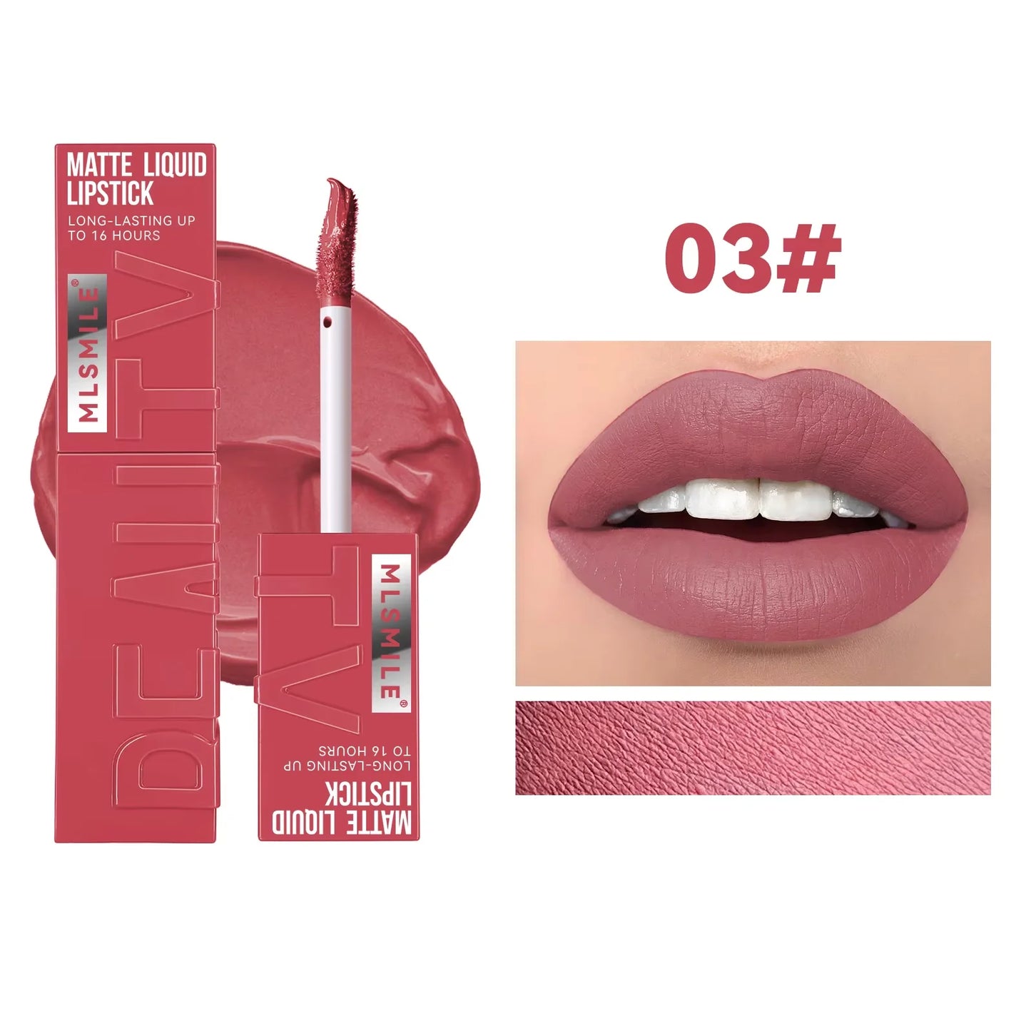 Matte Flüssig-Lippenstift 6 Farben – Langanhaltend, Wasserdicht, Sexy Nude/Rosa/Rot