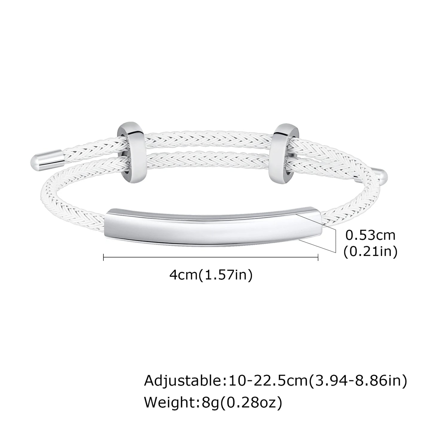 Edelstahl-Armband mit kostenloser Gravur – personalisierbarer Namensarmreif