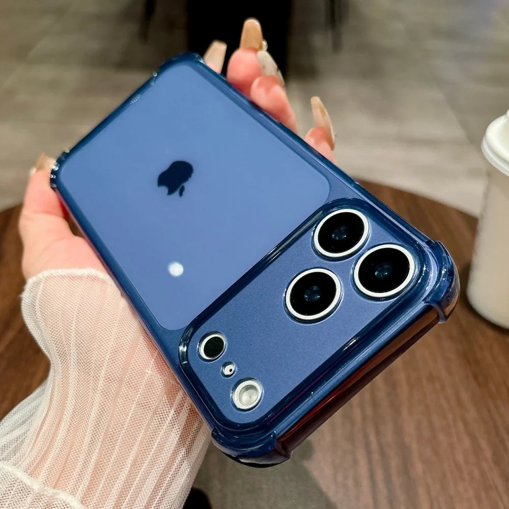 Stoßfeste, neonweiche, transparente TPU-Hülle für iPhone 17 Pro Max 16 15 14 13 12 11 XR XS X 7 8 Plus Kameraschutz-Silikonhülle