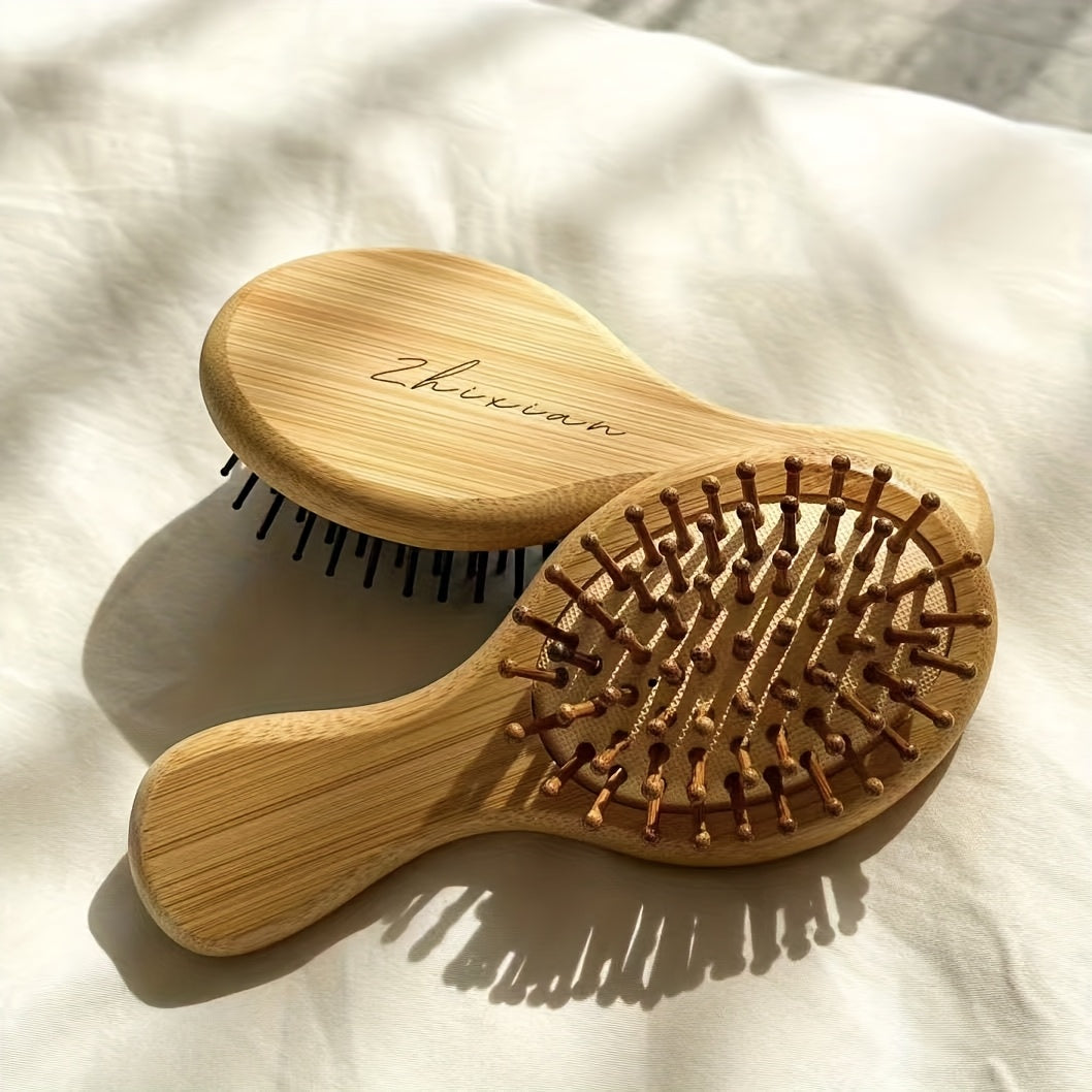 Personalisierte Haarbürste mit Namen & Foto – Elegantes Brautjungfern Geschenk, Hochzeits-Giveaway, Brautparty Präsent