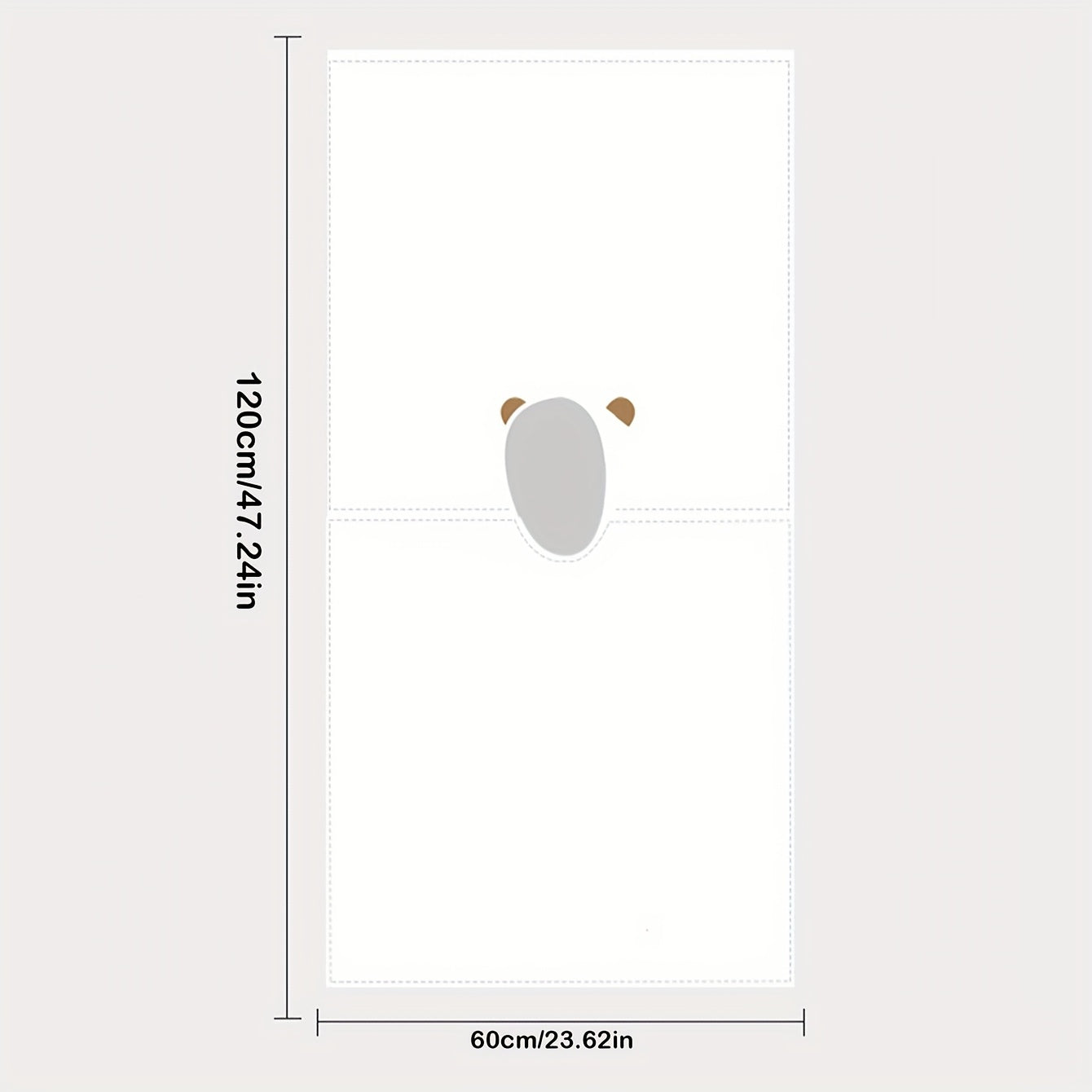 Personalisierbares Kapuzen-Badetuch für Kinder – 60×60 cm
