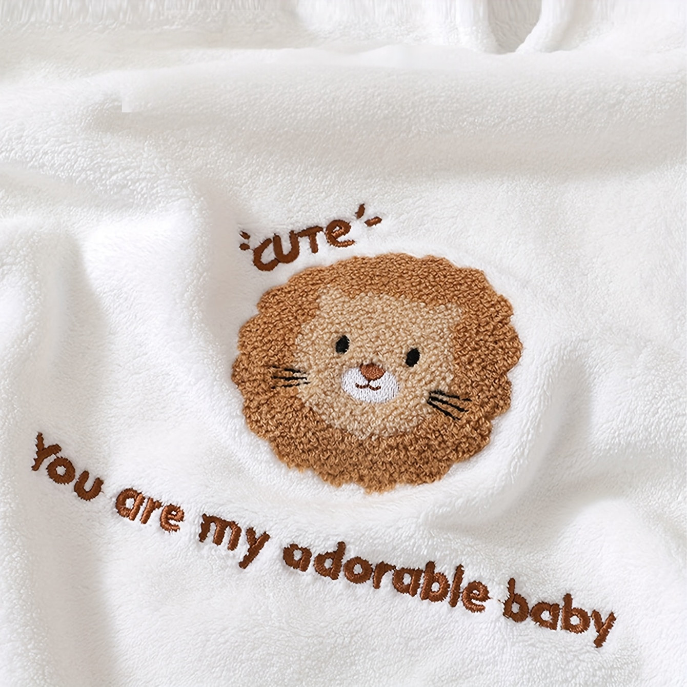 Personalisierbares Kapuzen-Badetuch für Kinder – 60×60 cm