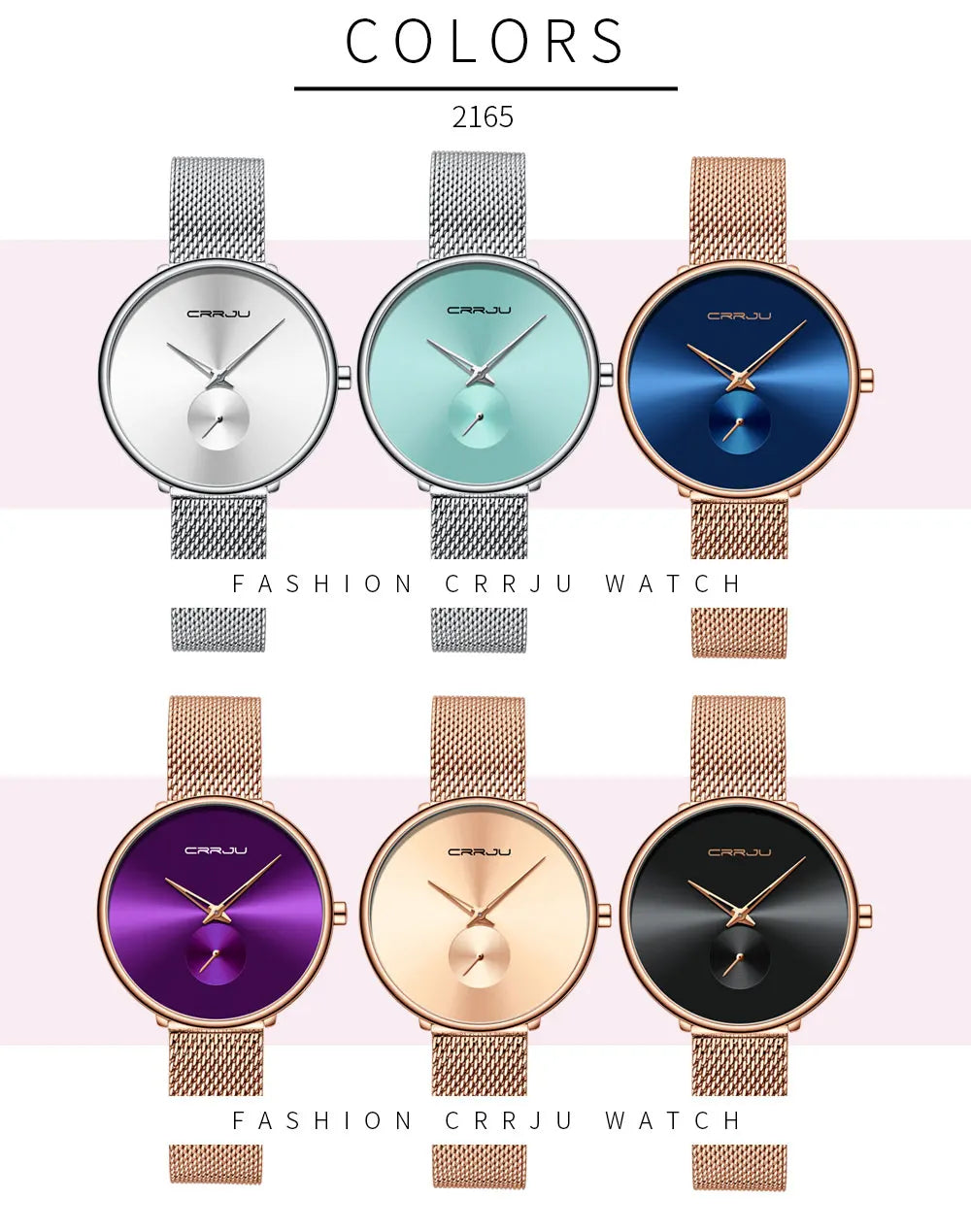 CRRJU frauen Uhren 2021 Luxus Damen Uhr Mode Minimalistischen Wasserdicht Schlanke Band Uhren für Frauen Geschenk Reloj Mujer