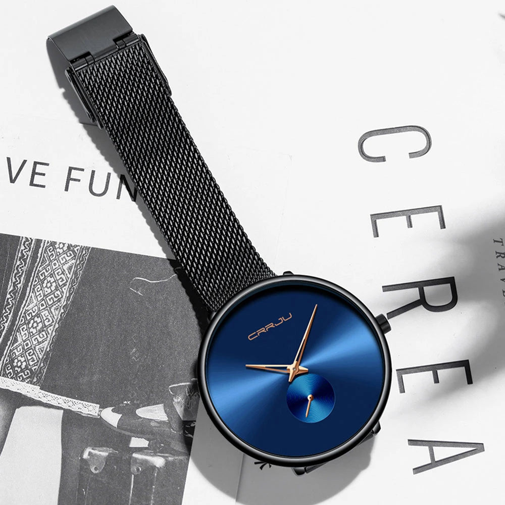 CRRJU frauen Uhren 2021 Luxus Damen Uhr Mode Minimalistischen Wasserdicht Schlanke Band Uhren für Frauen Geschenk Reloj Mujer