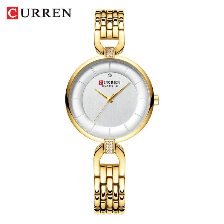 Frauen Uhr CURREN Luxus Marke Mode Casual Damen Quarz Armbanduhr Rose Gold Edelstahl Mesh Kleid Uhr Für Mädchen