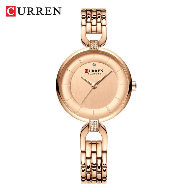 Frauen Uhr CURREN Luxus Marke Mode Casual Damen Quarz Armbanduhr Rose Gold Edelstahl Mesh Kleid Uhr Für Mädchen
