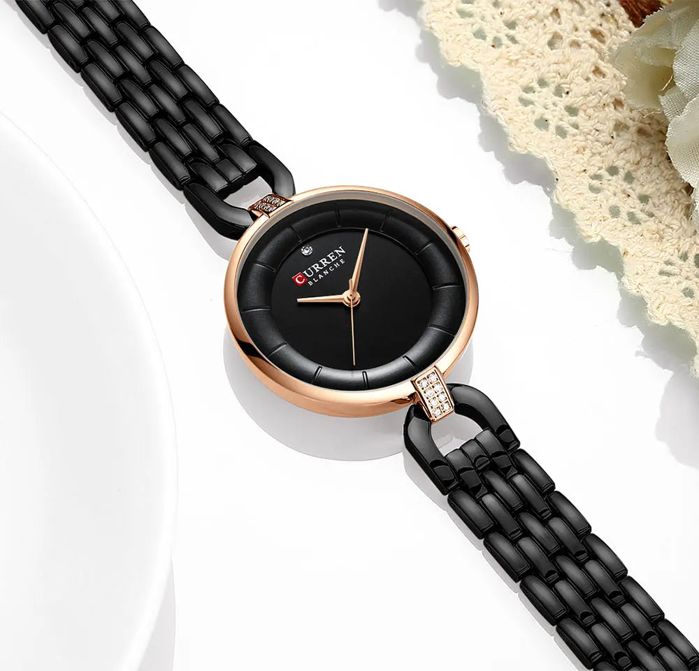 Frauen Uhr CURREN Luxus Marke Mode Casual Damen Quarz Armbanduhr Rose Gold Edelstahl Mesh Kleid Uhr Für Mädchen