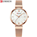 Goldene Armbanduhr Mesh Damen Uhren Luxus Marke CURREN Elegante Einfache Quarzuhr frauen Armband Uhr Weibliche Reloj mujer