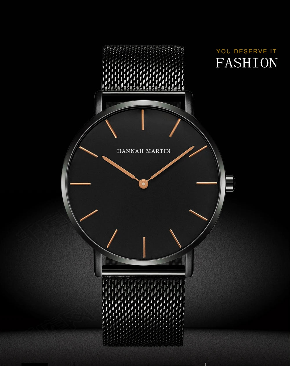Hannah Martin Ultra Dünne Quarz Männer Uhr Edelstahl Mesh Uhren Männer Einfache Mode Business Japan Armbanduhr Uhr Männlich