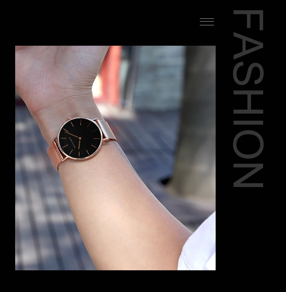 Hannah Martin Ultra Dünne Quarz Männer Uhr Edelstahl Mesh Uhren Männer Einfache Mode Business Japan Armbanduhr Uhr Männlich