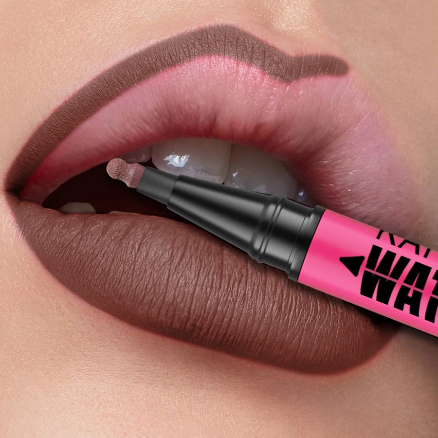 1PC Flüssigkeit Matte12-Farbe Lipliner Bleistift Wasserdicht Plumping Fleck Lippenstift Natürliche Lip Liner Umriss Lippen Kontur Make-Up