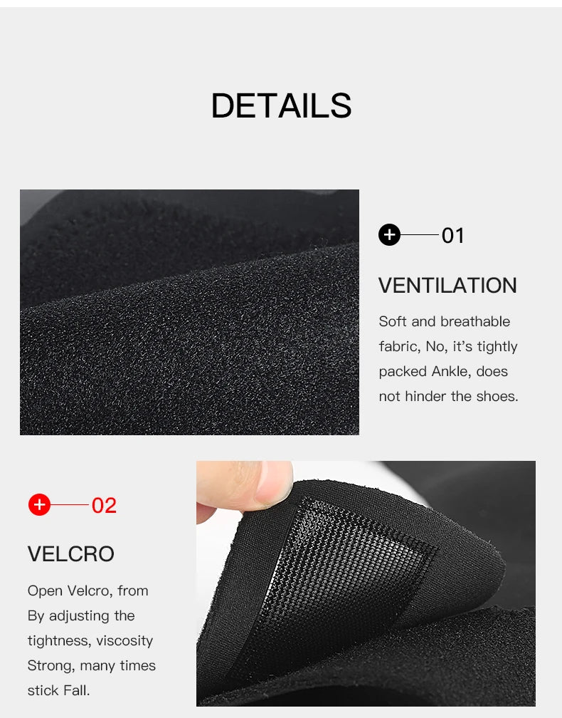 2PC Einstellbare Knöchel Unterstützung Pad Knöchel Hülse Druck Anti-Spinning Elastische Atmungsaktive Unterstützung Fitness Sport Sicherheit Prävention