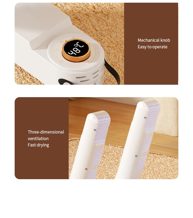 DryPro Flex: Elektrischer Schuhtrockner, Stiefelwärmer