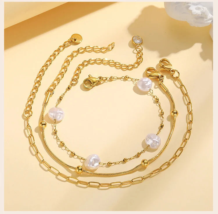 10 mm Stretch-Perlen-Armband für Damen, einfacher stapelbarer Schmuck
