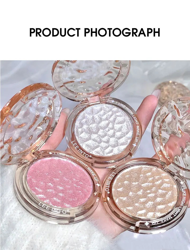 Hochglanz Puder glanz Glitter Highlight Kontur Palette natürlicher Glanz Kontur Concealer dauerhaftes Licht