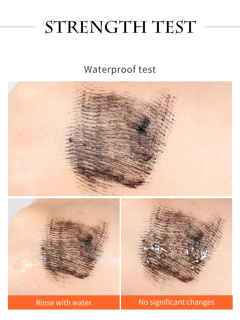 Mascara wasserdicht wisch fest längliche Wimpern Make-up-Tool, natürliche dicke Locken, Strass dekorative Schale