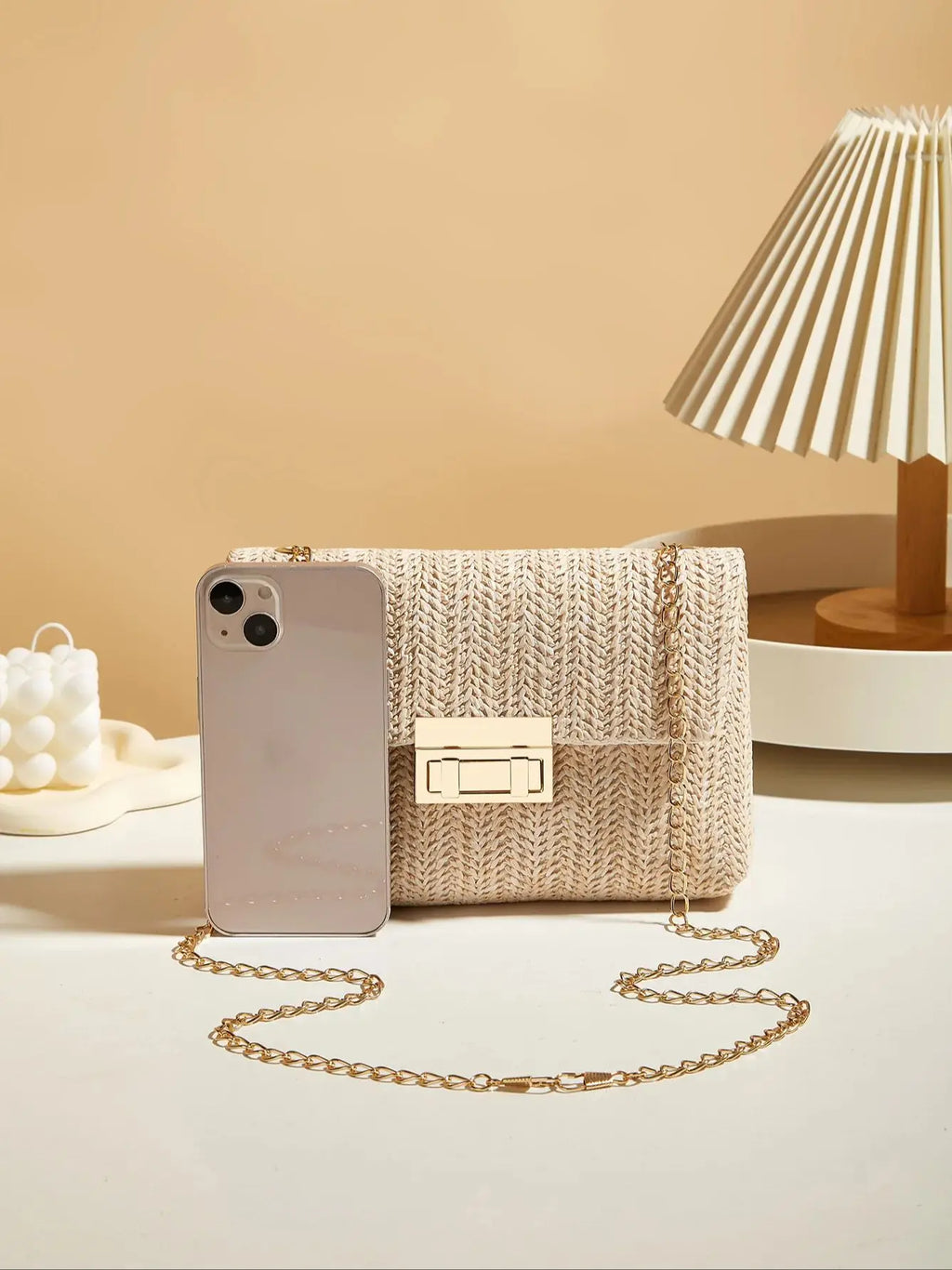 Modische Retro-Stil Gewebte Einzel-Schultertasche für Damen, Vielseitige Trendige Crossbody-Strohtasche, Bohemian-Style Kleine Quadratische Tasche