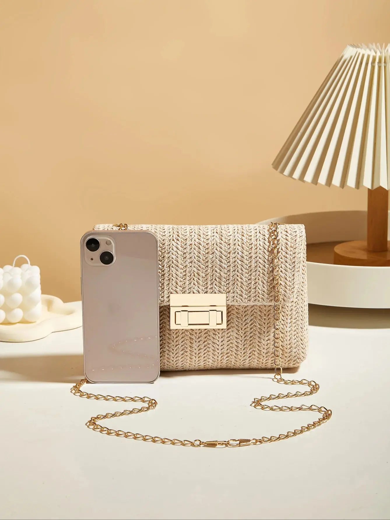 Modische Retro-Stil Gewebte Einzel-Schultertasche für Damen, Vielseitige Trendige Crossbody-Strohtasche, Bohemian-Style Kleine Quadratische Tasche