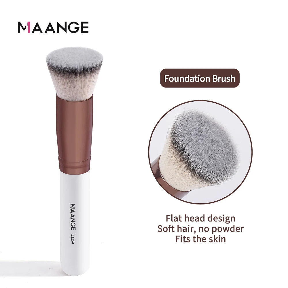 Maange 1PCS Make-Up Pinsel mit Box Foundation Concealer Pulver Erröten Kontur Pinsel Dichten Weichen Borsten Pinsel Schönheit Werkzeug für Frauen