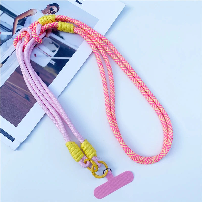 3-in-1-Umhängeseil zum Aufhängen von Mobiltelefonen, Umhängeband, Handschlaufe, abnehmbares Telefon-Lanyard, Wasserbecher-Hängeseil