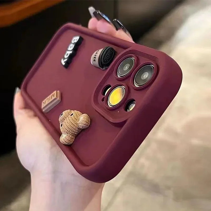 3D Bär iPhone Hülle – Für iPhone 11/12/13/14/15/16/17 & Pro Max
