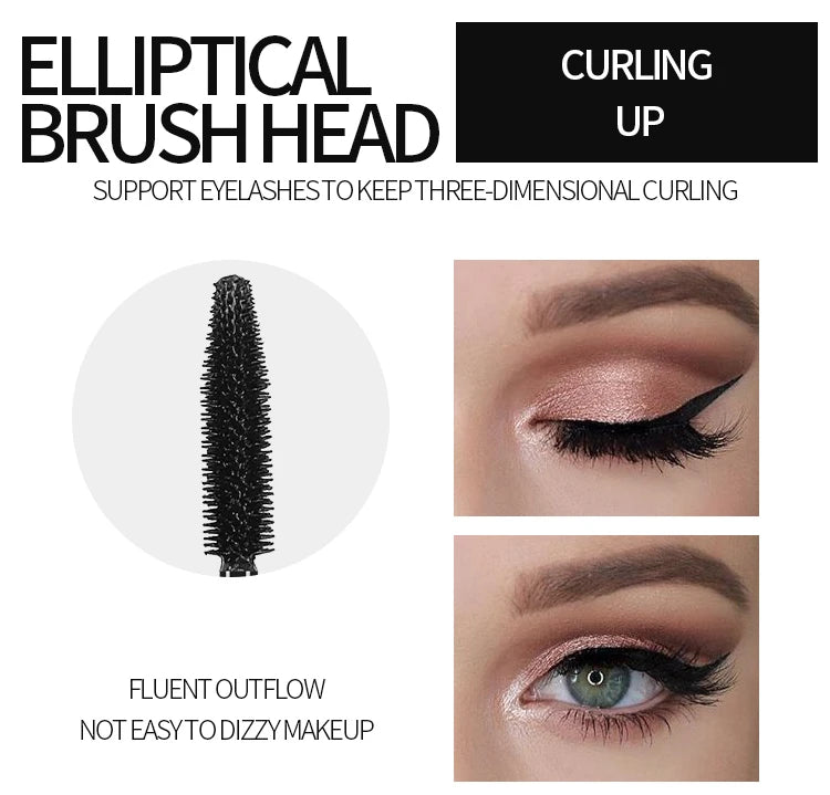 Yanqina flüssiger Eyeliner Bleistift 4d wasserdichte Mascara Set Kosmetik Eyeliner dicke Curling Mascara Augenbrauen Bleistift Augen Make-up