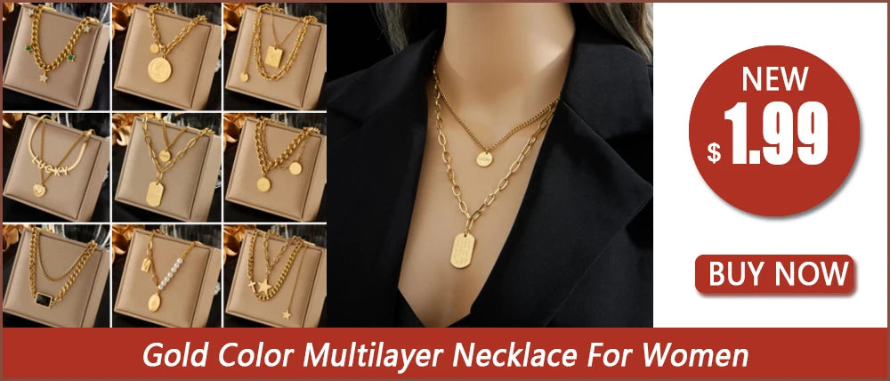 DIEYURO 316L Edelstahl Multilayer 2in1 Auge Anhänger Halskette Für Frauen Neue Mädchen Schlüsselbein Ketten Schmuck Geburtstag Geschenke