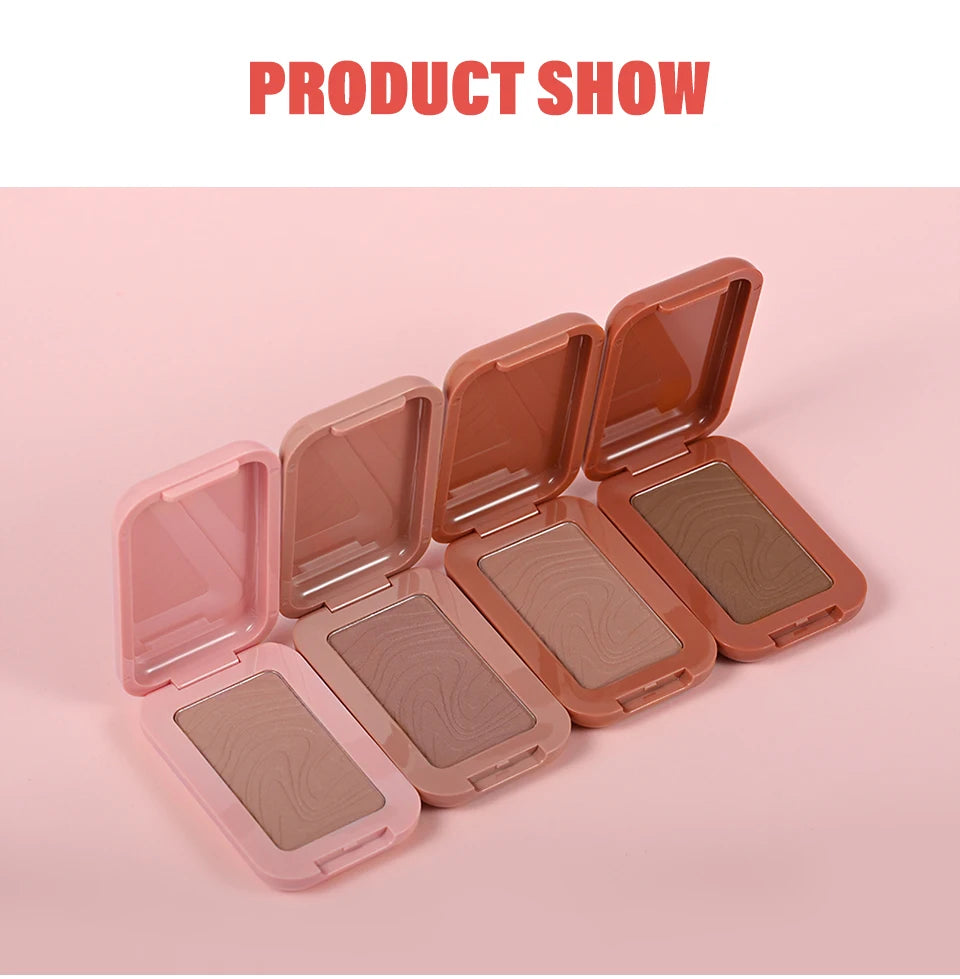 Professionelles Puder-Rouge – 12 Stunden Halt, Vegane Formel, Rosa & Creme