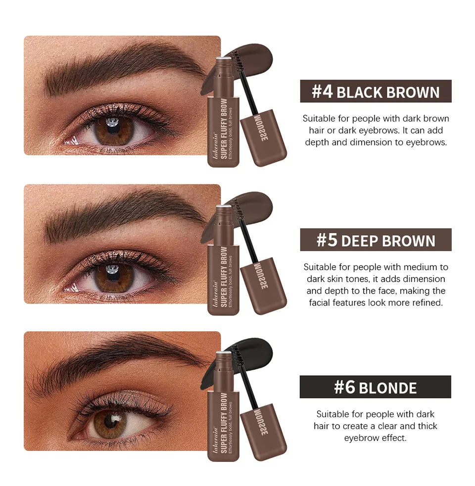 Superfluff Volumizing Brow Mousse Tint – Getöntes Augenbrauengel, Wasserfest & Langlebig