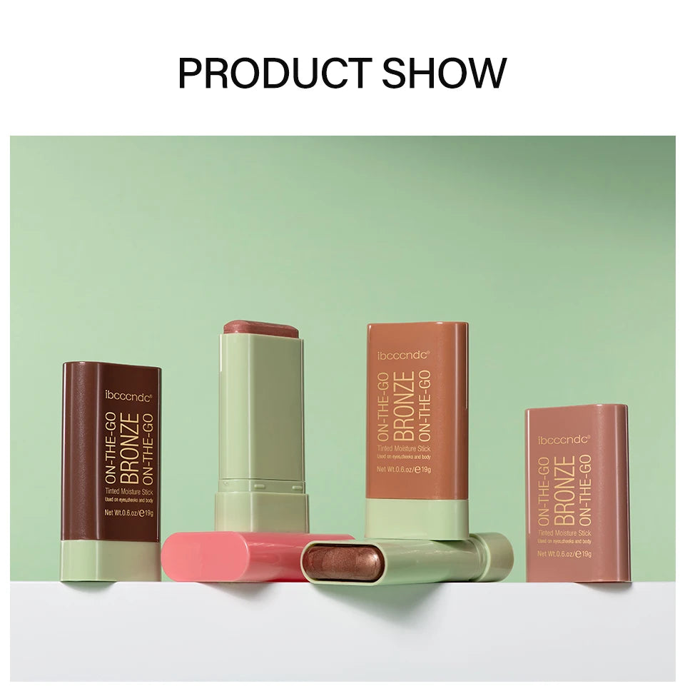Multifunktions-Rougestift, Gesichts-Make-up, wasserfest, einfache Farbe, Rouge-Rouge-Creme, Kontur-Rendering, aufhellendes Kontur-Make-up