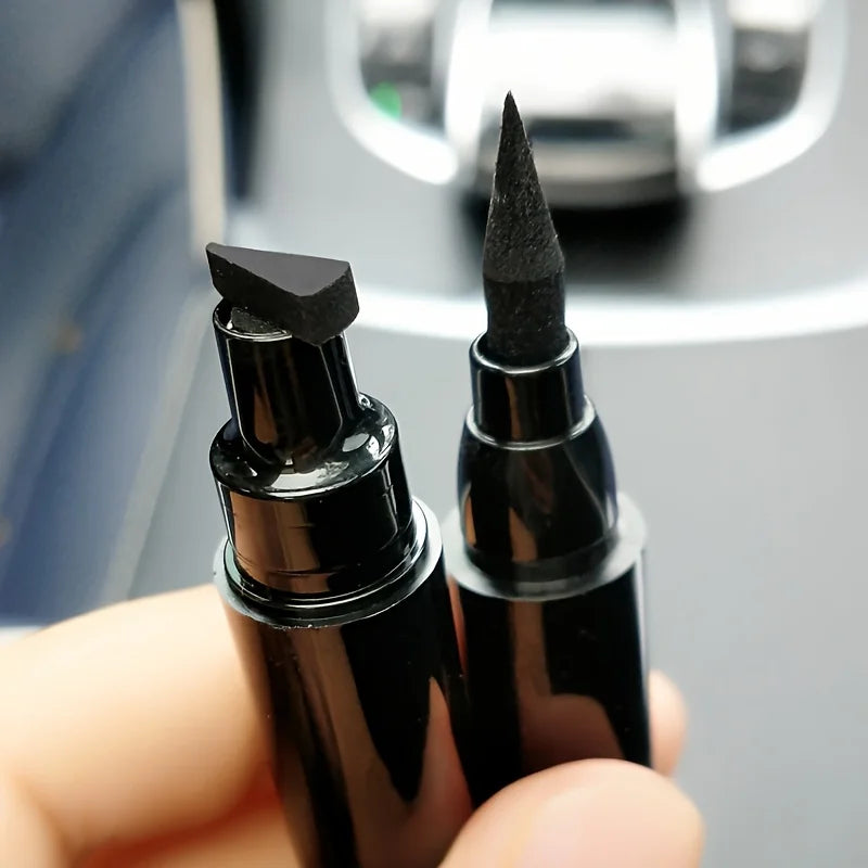1 Stück schwarzer Flügel-Stempel, flüssiger Eyeliner, einfache Katzenaugen-Schablone, Make-up-Werkzeug, wischfest, Vamp-Flügel, langlebig, wasserdicht, schweißhemmend