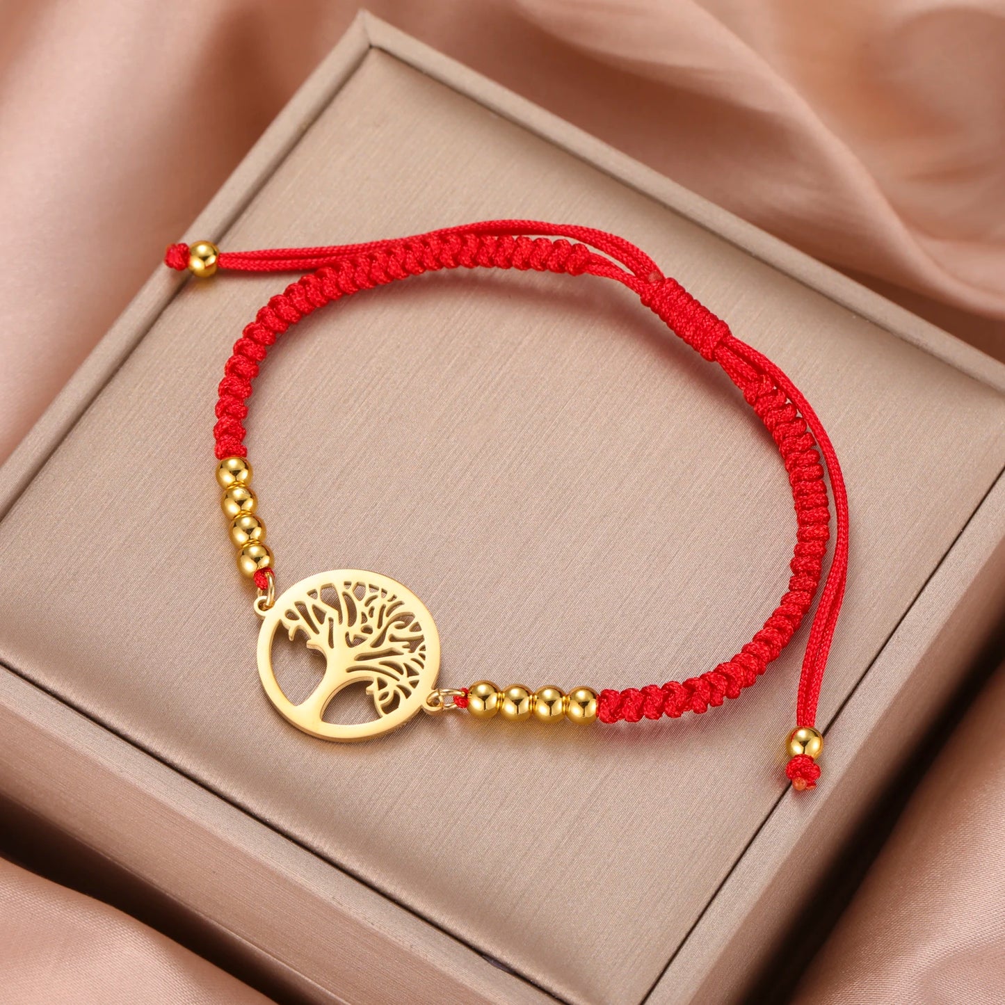 Edelstahl-Armband mit Lebensbaum-Anhänger – Klassischer Schmuck für Damen und Herren