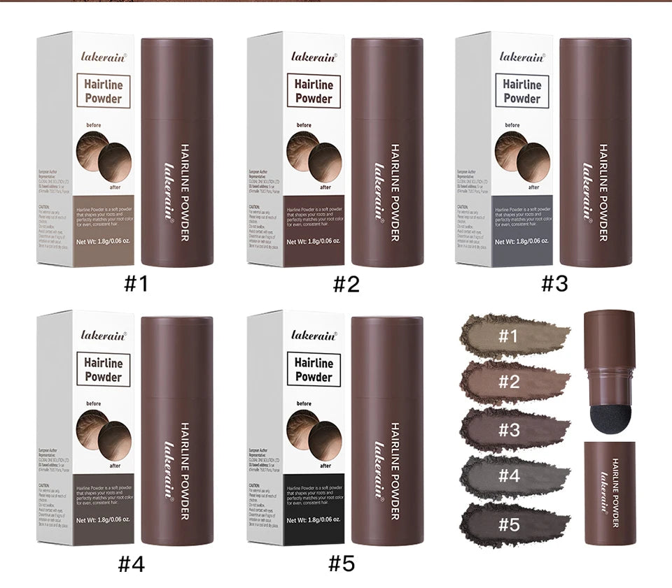 Haaraufbau-Reparatur-Stift, Fasern, Haar, sofort dickeres, volller aussehendes Haar, 6 Farbtöne für Männer und Frauen
