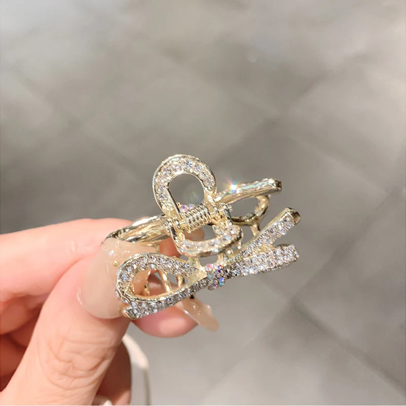Neue Mode Legierung Strass Greif Clip Glänzende Strass Pferdeschwanz Clip Haarnadel Für Mädchen Frauen Kopfschmuck Schmuck Dekoration