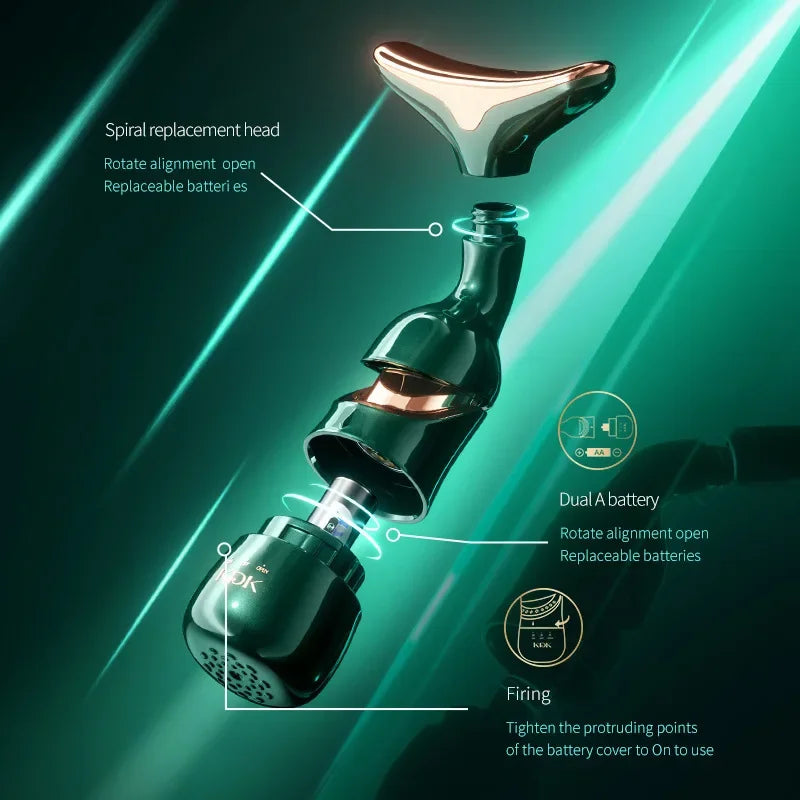 3-in-1 Gesichtslifting & Halsmassagegerät | EMS Anti-Aging & Hautstraffung