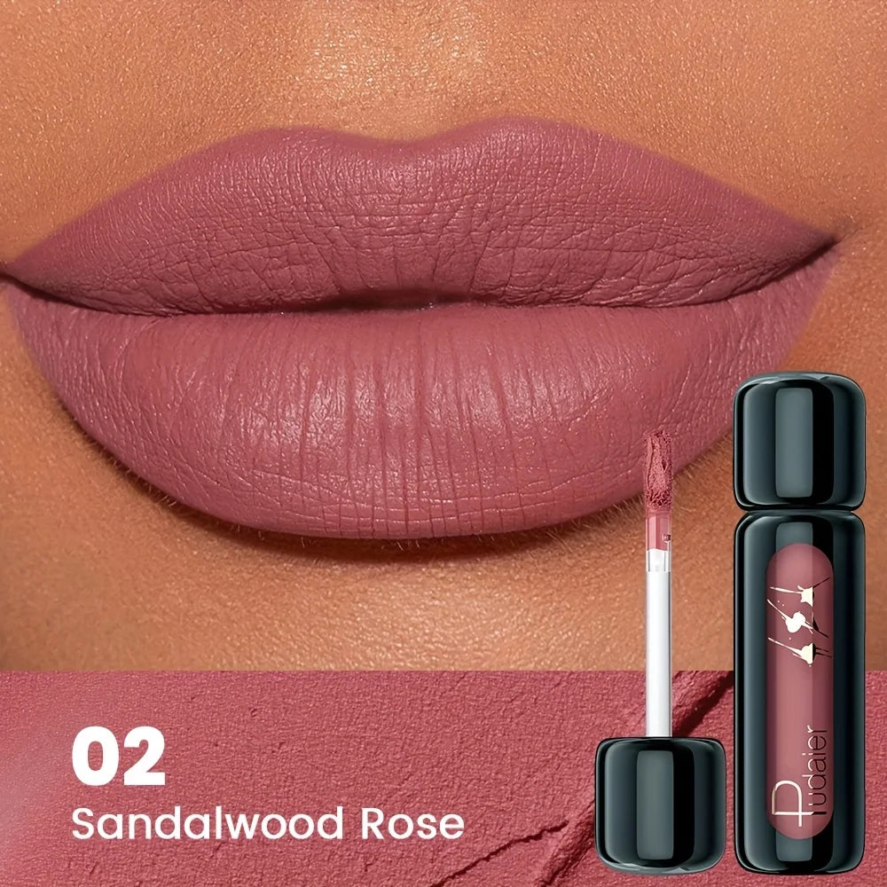 1 Stück mattierter Samt-Lipgloss, hochsättigter flüssiger Lippenschlamm, langlebig, antihaftbeschichtet, kompatibel mit allen Hauttöpfen, Muttertagsgeschenk