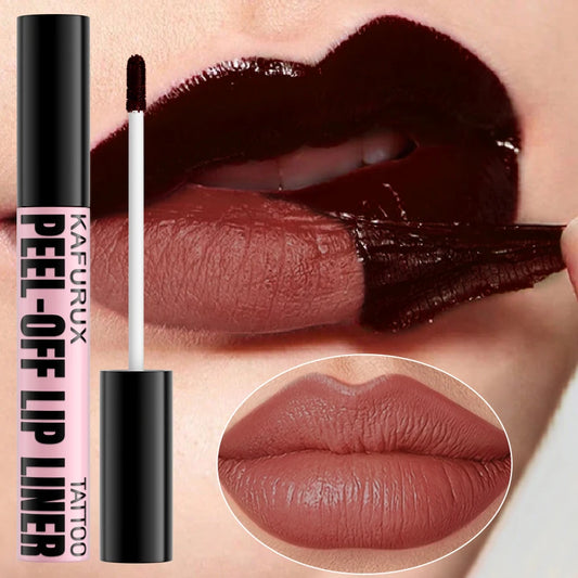 7 Farben Peel Off Lip Stain Reveal Langlebiger, wasserfester, rosafarbener Lippentönungs-Transferbeständiger Antihaft-Becher, natürlicher Make-up-Lipgloss