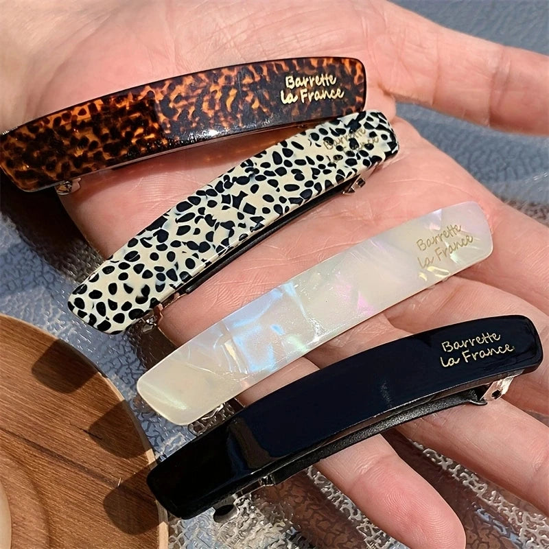 Acetat-Haarspange, elegante Haarklammer, bunte geometrische Haarspangen, Haarnadel für Damen, Haarschmuck