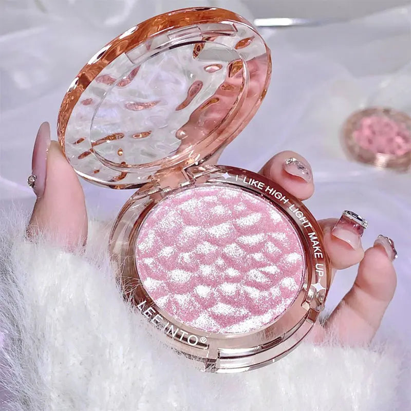 Hochglanz Puder glanz Glitter Highlight Kontur Palette natürlicher Glanz Kontur Concealer dauerhaftes Licht