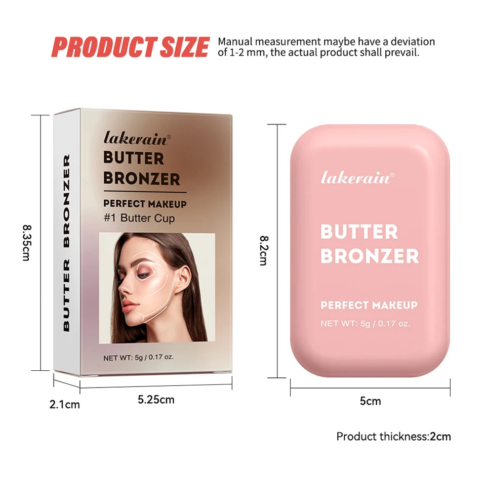 Professionelles Puder-Rouge – 12 Stunden Halt, Vegane Formel, Rosa & Creme