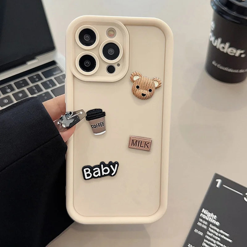 3D Bär iPhone Hülle – Für iPhone 11/12/13/14/15/16/17 & Pro Max