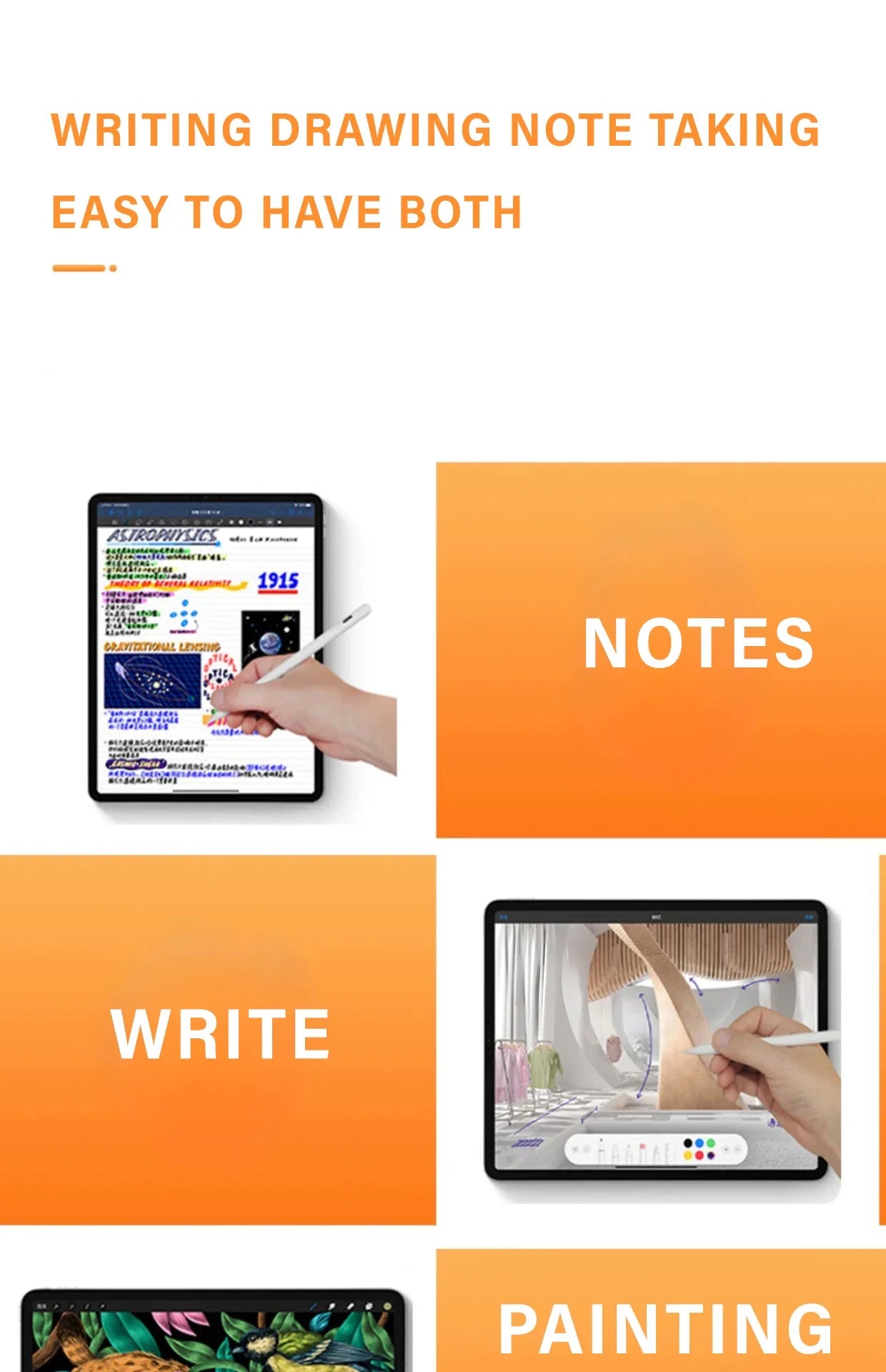Neuer Universal-Eingabestift für Tablet, Touch-Stift für iPad, Apple-Bleistift, Handy für Huawei, Lenovo, Samsung, Telefon, Xiaomi Redmi
