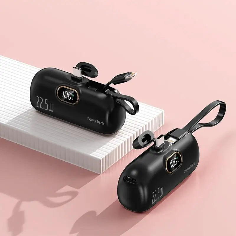 Mini Powerbank 30000 mAh | Tragbarer Externer Akku mit Schnellladefunktion