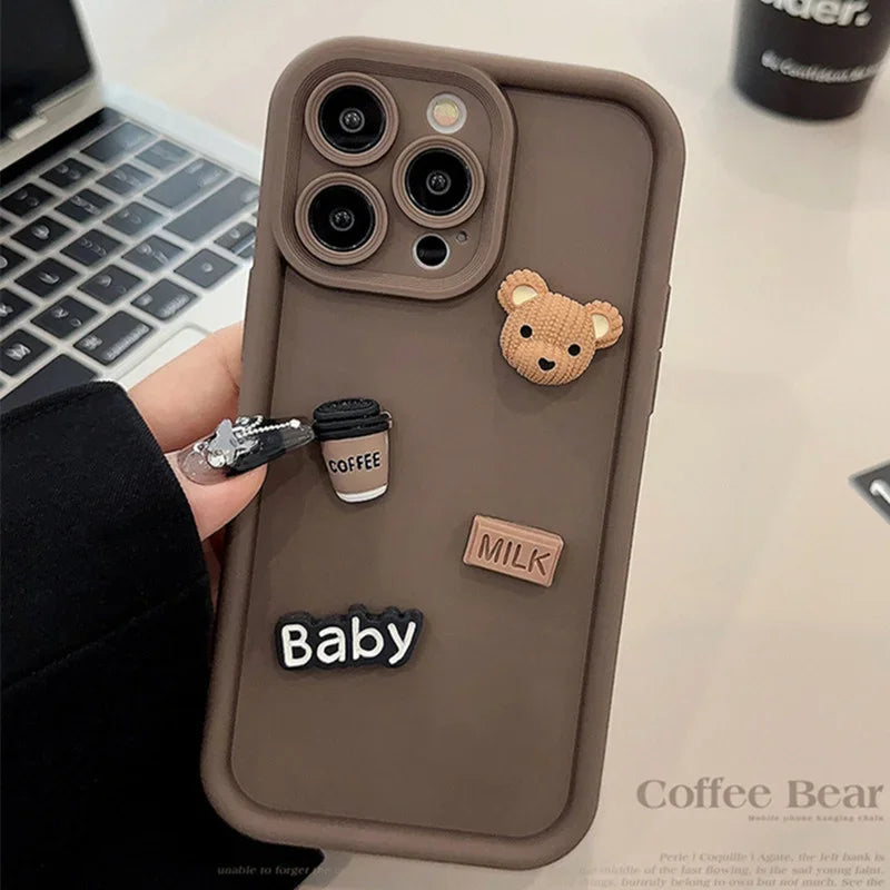 3D Bär iPhone Hülle – Für iPhone 11/12/13/14/15/16/17 & Pro Max