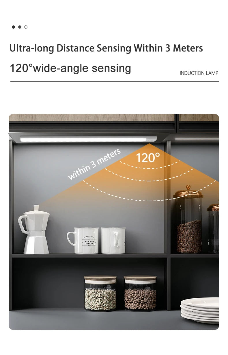 LED Sensor Licht – Wiederaufladbare Schrankbeleuchtung mit Bewegungssensor
