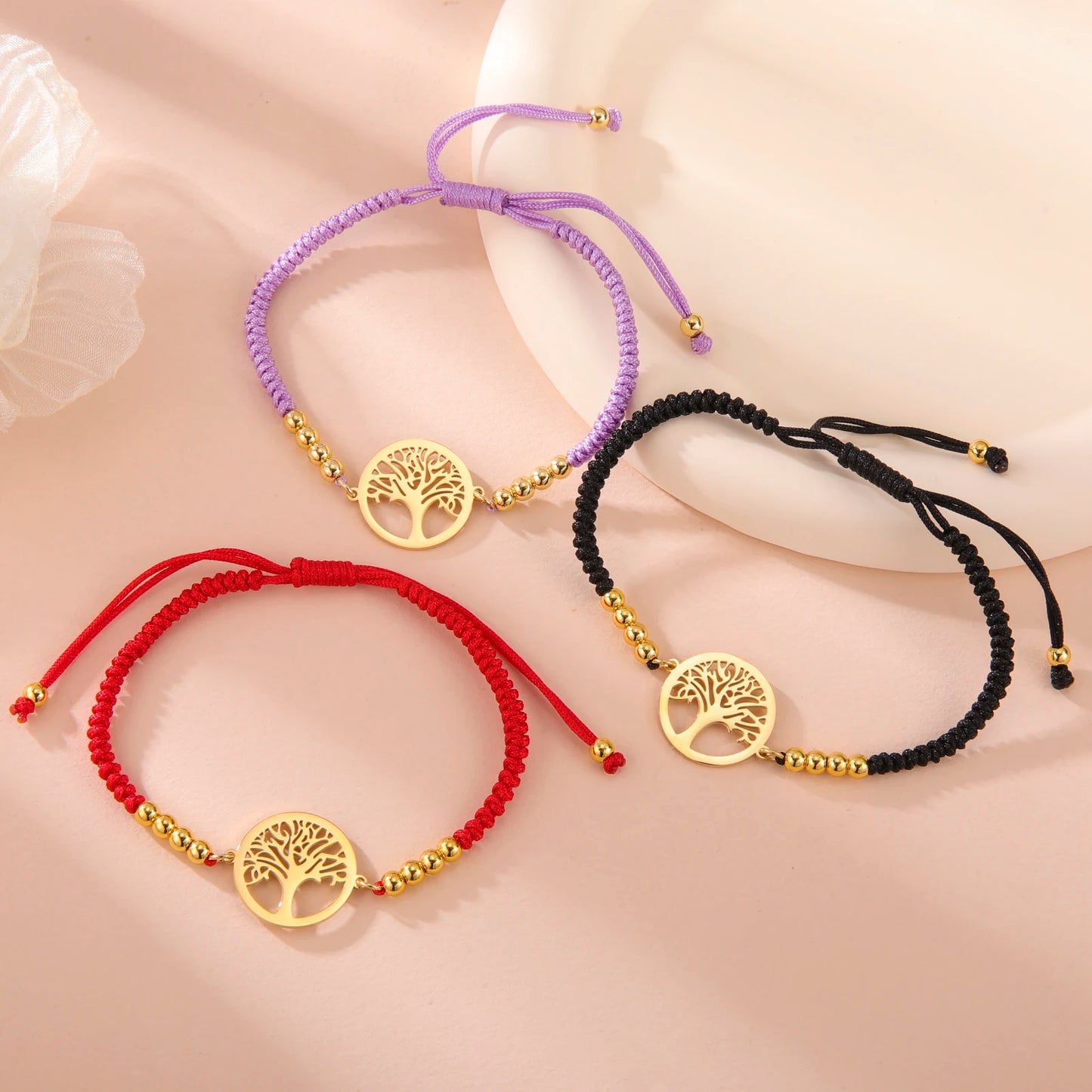 Edelstahl-Armband mit Lebensbaum-Anhänger – Klassischer Schmuck für Damen und Herren