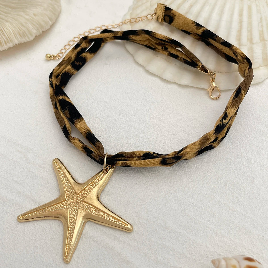 Ingemark 7 Stile Ethnische Multilayer Samt Kette Halskette Frauen 2025 Neue Mode Metall Conch Seestern Herz Anhänger Hals Schmuck