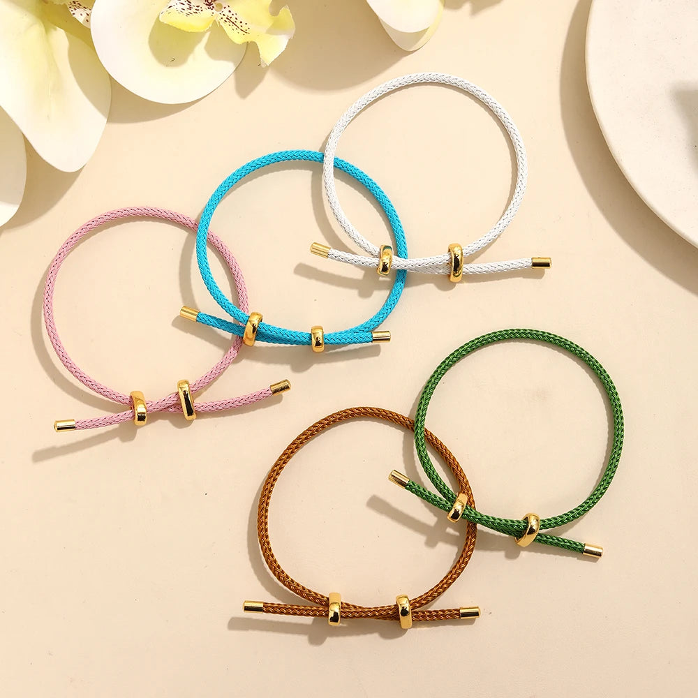 BenS Hohe qualität Draht Seil Armreif Für Frauen Bunte Handgemachte DIY Männer Armbänder Einstellbare seil Armband Schmuck großhandel B13