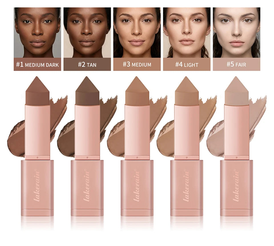 Konturstift Bronzing-Creme Bronzer-Stift Sofortige Konturierung Dunkle Augenringe Gesichtskontur Gesichts-Foundation Make-up